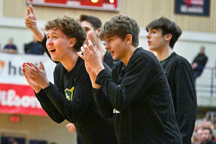 a Putnam North Eugene 5A Oregon boys basketball quarterfinal 2024 Leon Neuschwander 54